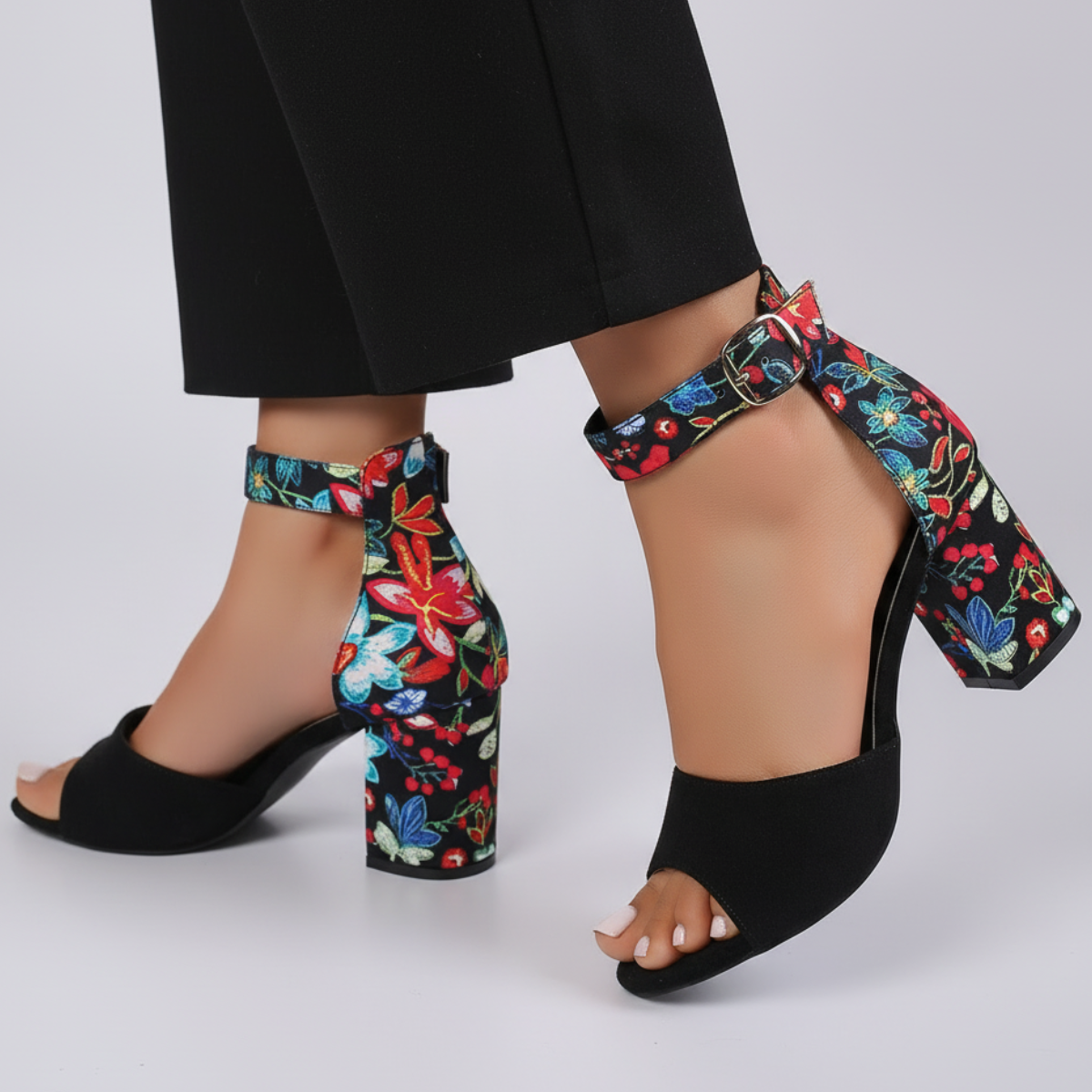 Camellia Wrap Sandals