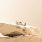 silver constellation crystal anxiety ring
