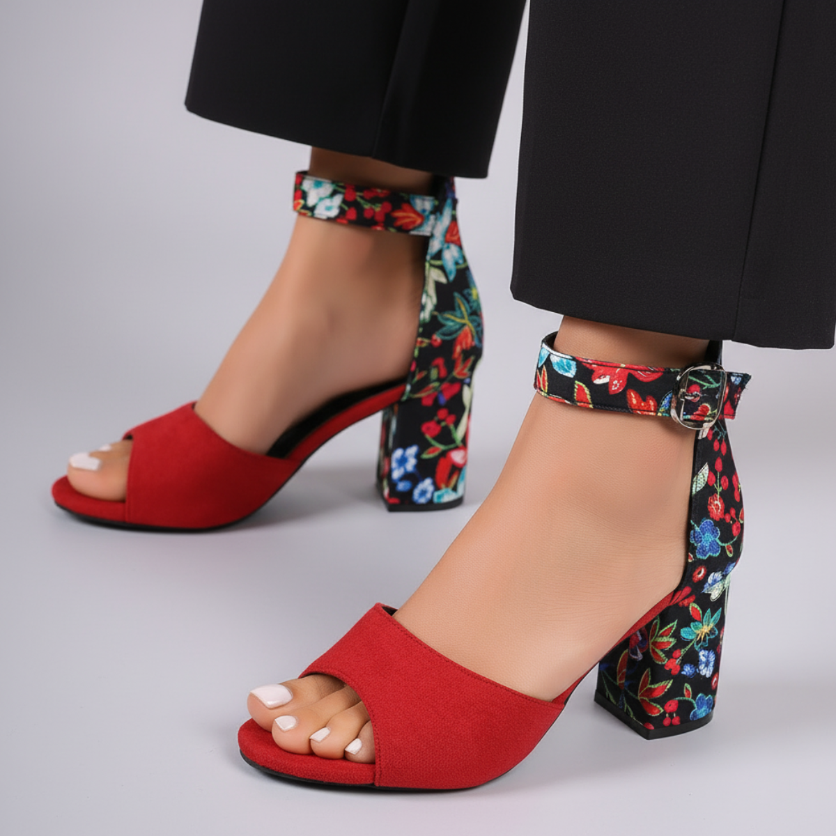 Camellia Wrap Sandals