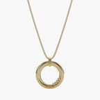 gold 4-bead fidget necklace