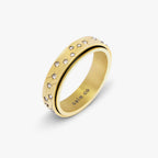 gold constellation crystal anxiety ring