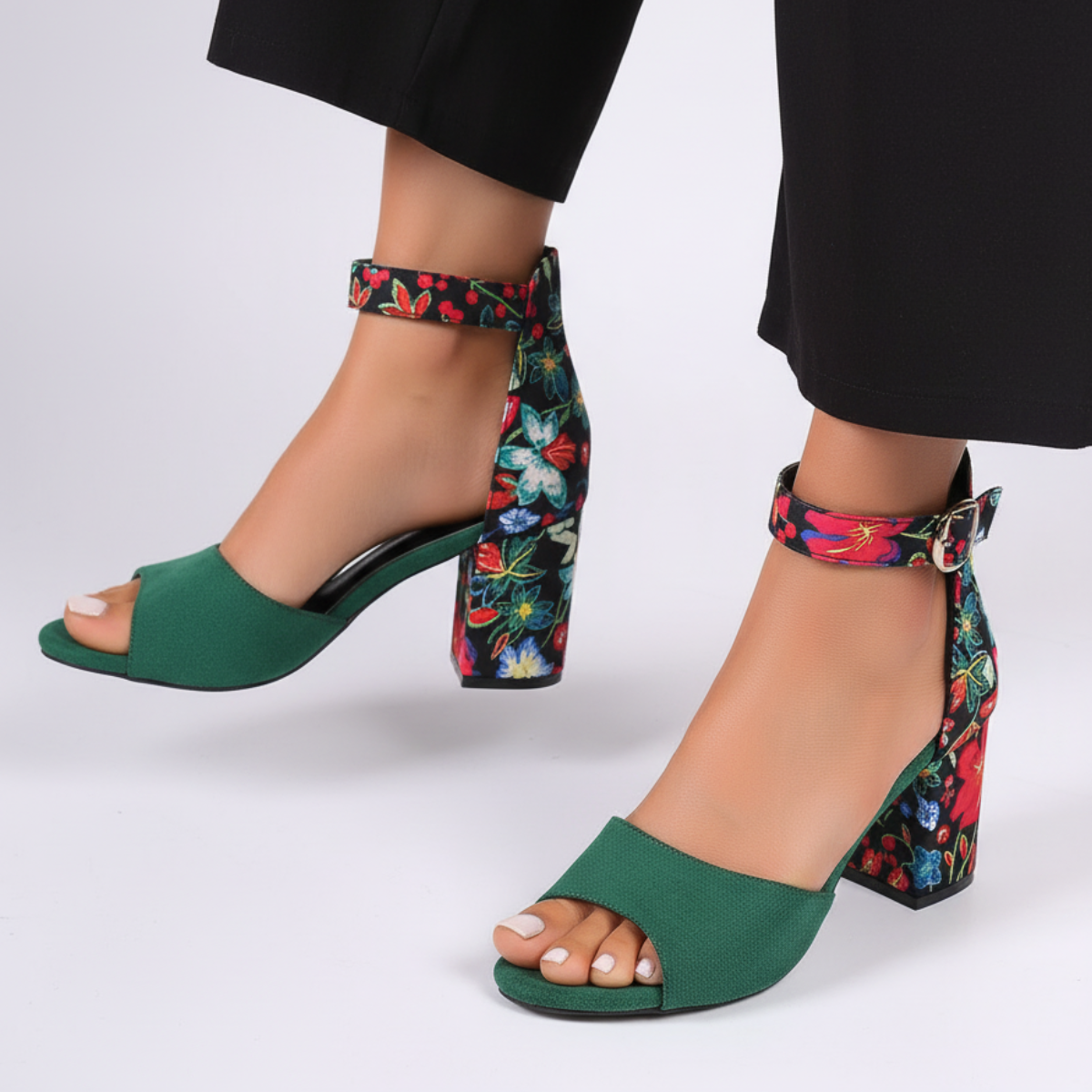 Camellia Wrap Sandals
