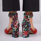 Camellia Wrap Sandals