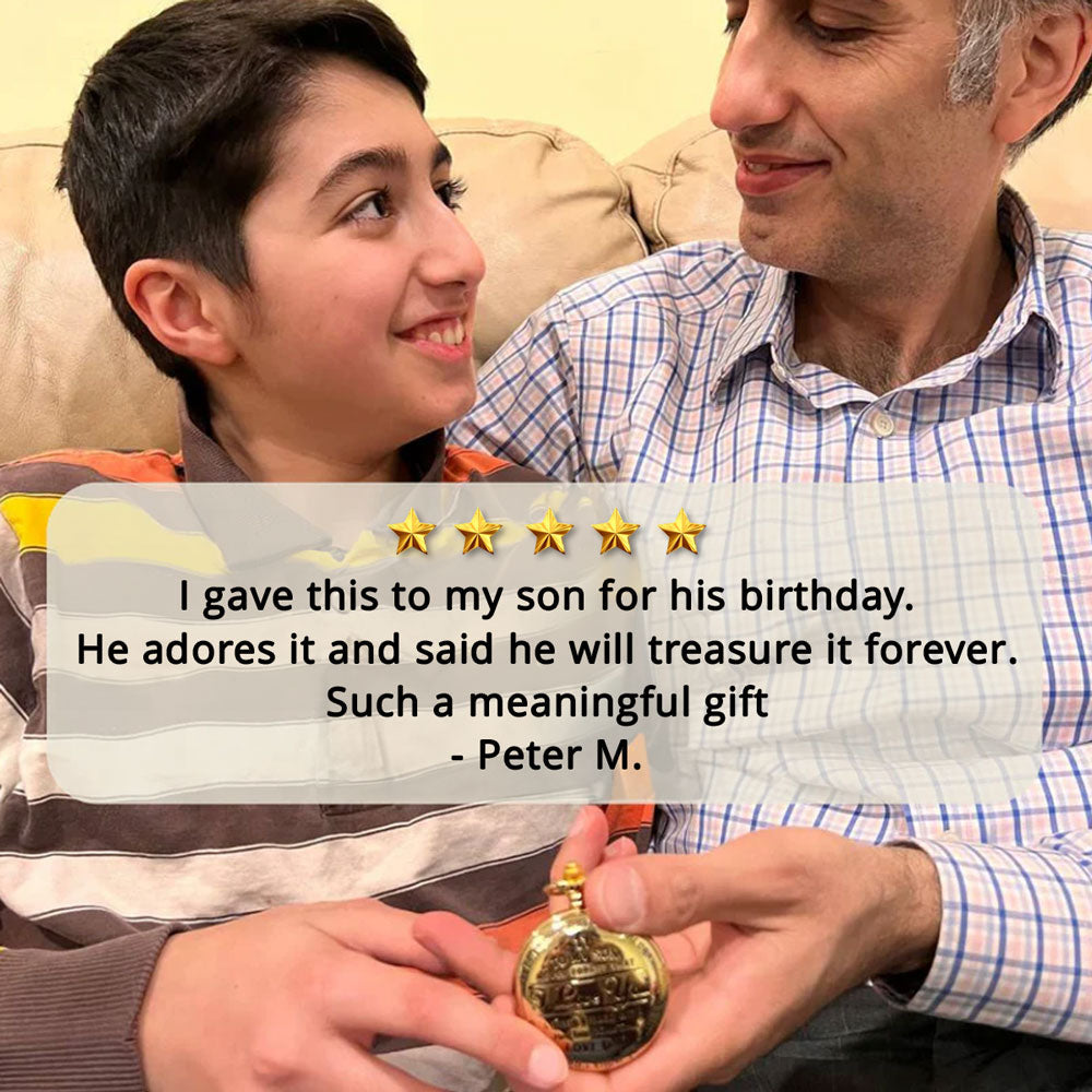 My Son Forever - Personalized Custom Pocket Watch