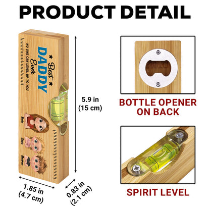 No One Measures Up To You - Personalized Custom Wooden Spirit Level Bottle Opener