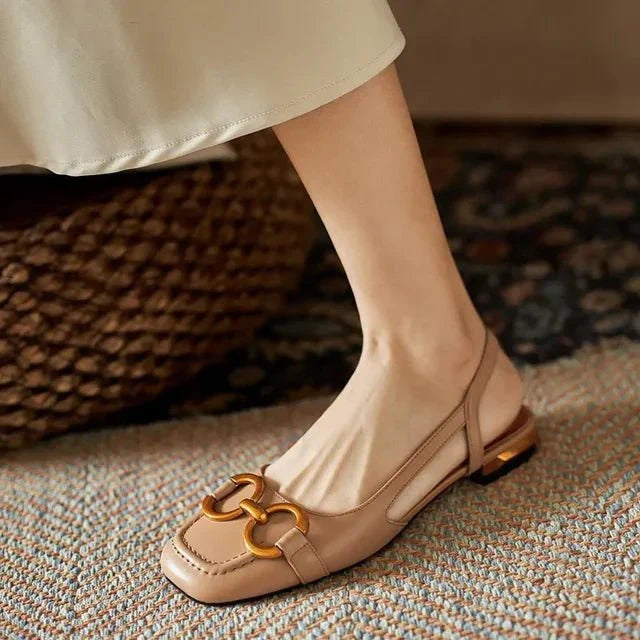 Sophia Square Heel Flats