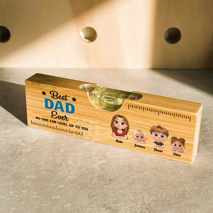 No One Measures Up To You - Personalized Custom Wooden Spirit Level Bottle Opener